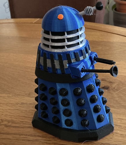 Custom blue black dalek - blue,