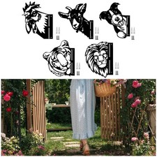 Animal Metal Art Garden Stakes