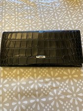 Longchamp Black Leather Long