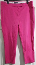 M&S Ladies Pink Raspberry Chinos Size 16 Mark's and Spencer - Brand New No Tags