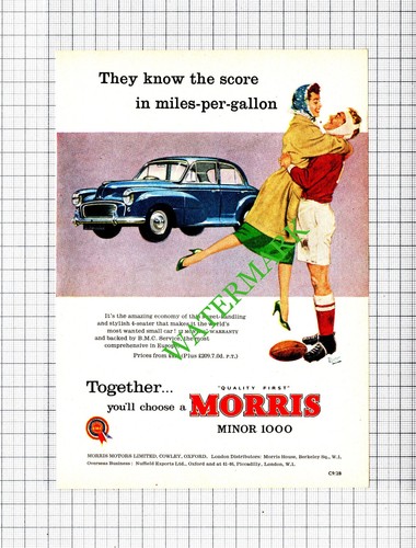 Morris minor 1000 car - minor, rugby