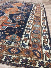 Antique Old Used Persian Handmade Wool Rug Carpet Shabby Chic,Size:6.6 By4.2 Ft