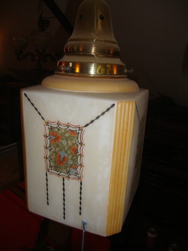 Antique unusual shaped painted