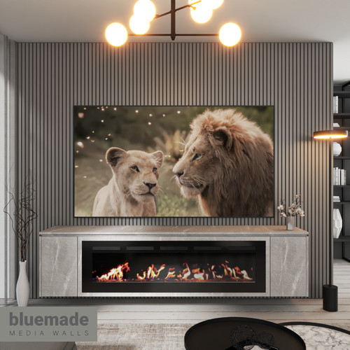 2200mm media wall furniture - media,