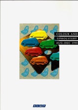 Fiat Colour & Trim Late 1990 UK Market Brochure 126 Panda Uno Tipo Tempra Croma