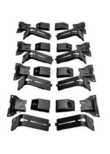 8x AluMod Replacement 9-inch 25cm Brackets Aluminium Roof Rack Cage Set Mounting