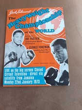 George Foreman VS Joe Frazier CCTC Programme