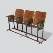 Antique Indian Cinema Chairs