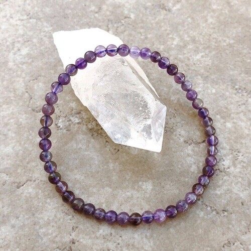 Natural 4mm amethyst stone - natural,