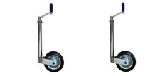 2 X Trailer Jockey Wheel Caravan 42mm Heavy Duty 400Kg Nose Weight Maypole MP972