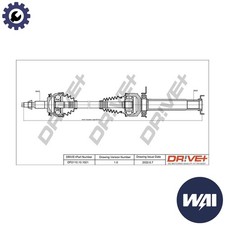 DRIVE SHAFT DP2110.10.1021 FOR