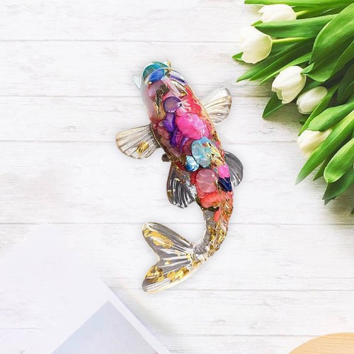 6cm glass carp fish figure - , car