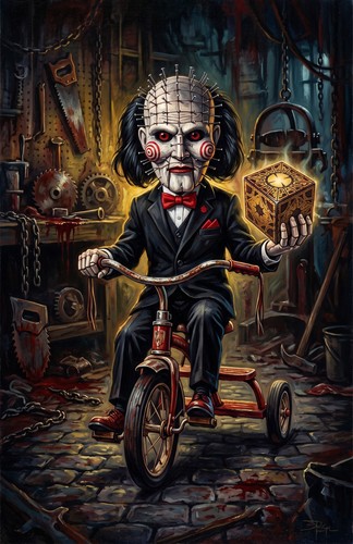 Pinhead hellraiser tricycle - hellraiser,