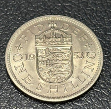 1953 English Shilling in