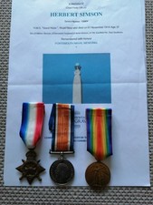 WW1 MEDAL TRIO HMS GOOD HOPE K.I.A