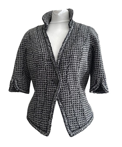 Chanel black white tweed - chanel,