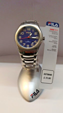 Fila men's silver watch - blue dial (model 48911)