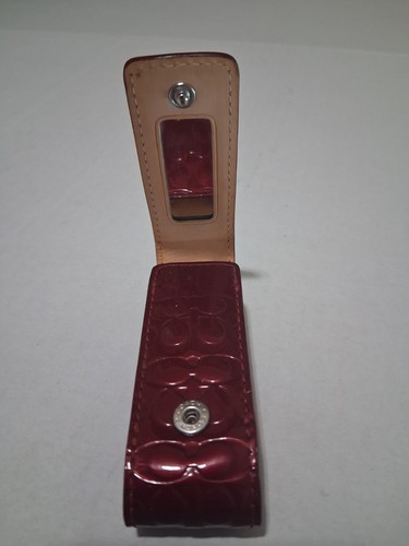 Coach lipstick case burgundy - case,