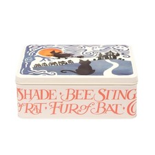 Emma Bridgewater Witch and Cat Design Halloween Themed Rectangular Storage Tin