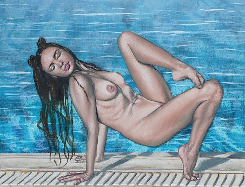 Original oil painting a - an,