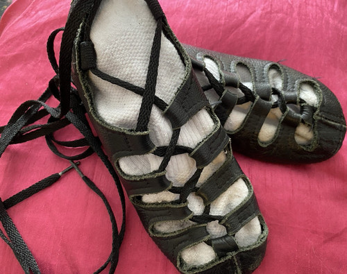 Black leather women lace - women's, lace-up