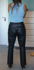 Topshop Boutique Ladies Real Leather Trousers size 10