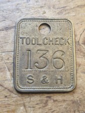 Vintage brass h tool check - vintage,