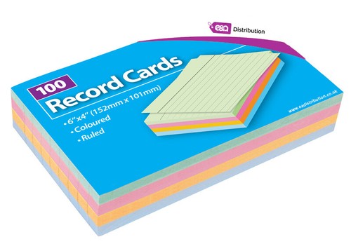 Record cards - record,