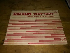 Datsun Nissan Sunny B310 120Y 140Y Owners Manual