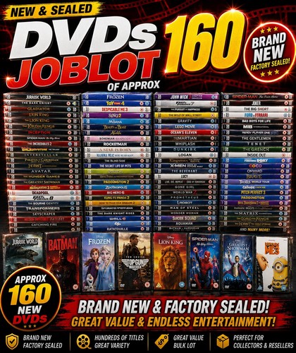 Approx 160x raw brand new - brand, dvd