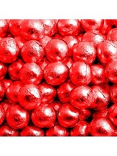 Red Chocolate Balls  | Foil Wrapped Milk Choc Balls | 1kg | Bulk Buy Bag