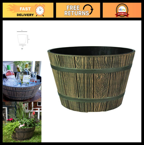 Whiskey barrel planter - barrel,