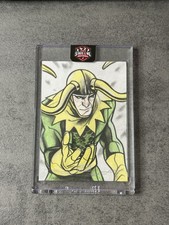 2025 Topps Marvel Comic Heroes 1975 Sketch 1/1 LOKI SILVER FOIL💥💥💥