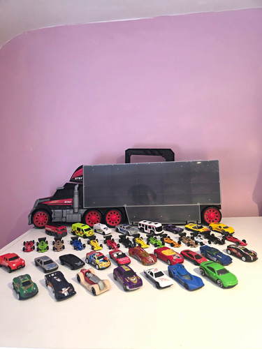 Large toy car transporter - car,