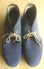 LUMBERJACK SIZE 10 BLUE DENIM/ SUEDE BOOTS.   A39102025B2/21