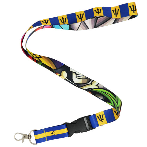 Barbados trident flag lanyard - trident,