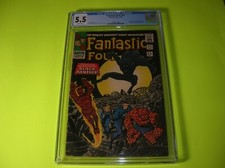 Marvel Comic  -  Fantastic Four  -  Issue #52  -  1966  -  CGC Graded 5.5