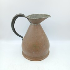 Large Victorian Copper Harvest Jug Antique Ewer Or Ale Jug Farmhouse Decor