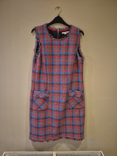 Boden tweed plaid mini dress - boden,