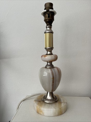 Solid onyx table - lamp, base