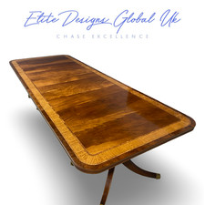 Elite 10ft Designer Maple, Burr Yew, Flame mahogany table pro French polished