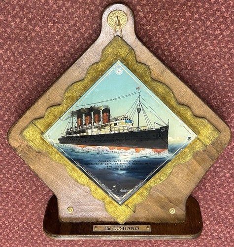 Antique rms lusitania cunard - rms, lusitania,