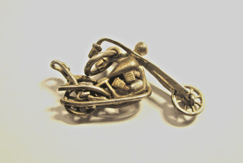 Silver vintage charm - silver, or