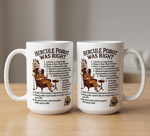 Hercule poirot mug mystery - mug,