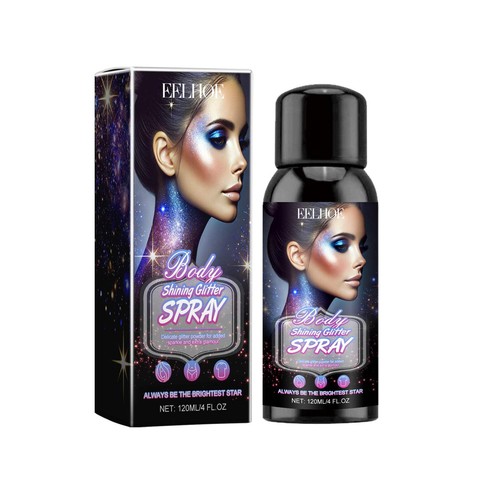 Brightening glitter spray - glitter,