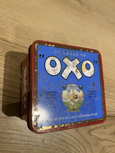 Vintage oxo cube tin few - vintage,