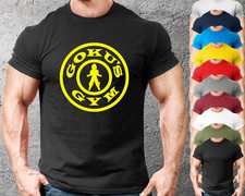 Goku's Gym T-Shirt Mens Gym Clothing | Workout Training Bodybuilding Top GYM-T