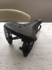 VINTAGE LEATHER IDEALE SADDLE  ..............................  OFF BUTCHERS BIKE