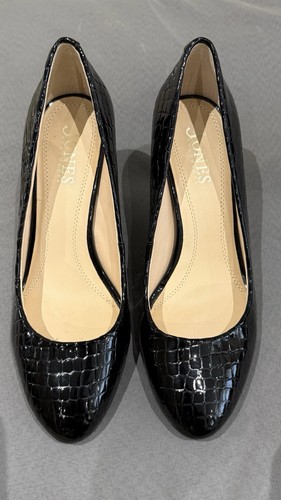 Black patent leather jones - black, the