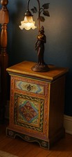 hand-painted Indian bedside cabinet